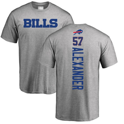 Men NFL Buffalo Bills #57 Lorenzo Alexander Ash Backer T Shirt